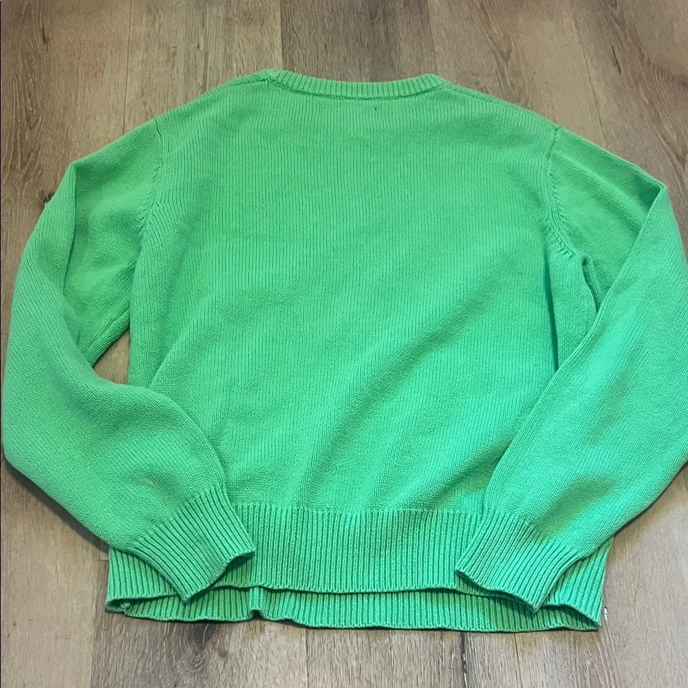 Teddy Fresh Green Bear Sweater Size Large Women’s Retails for $150